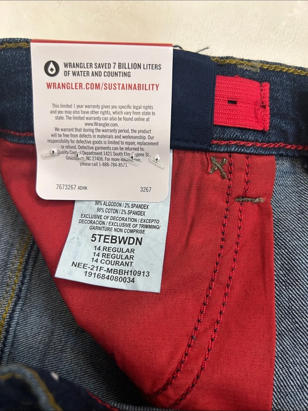 Wrangler slim fit